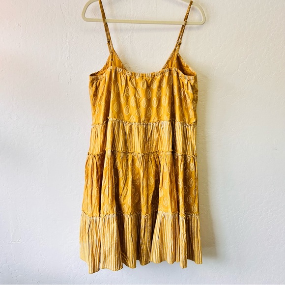 Sundance-Talisman Boho Western Mustard Charmed Dress Fit and Flare XL - Picture 8 of 9